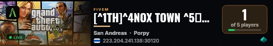 [^1TH]^4NOX TOWN ^5ประเทศเปิดใหม่💗 live status badge