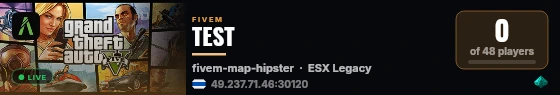 TEST live status badge