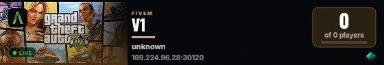 V1 live status badge