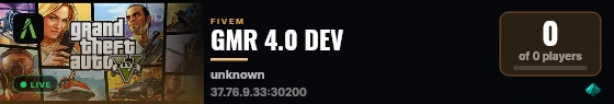 GMR 4.0 DEV live status badge
