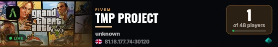 TMP PROJECT live status badge