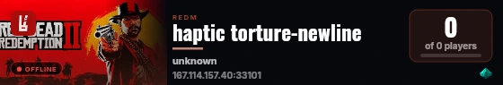 haptic torture-newline live status badge