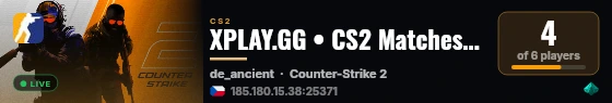 XPLAY.GG • CS2 Matches #763 live status badge
