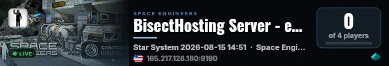 BisectHosting Server - e3230863 live status badge
