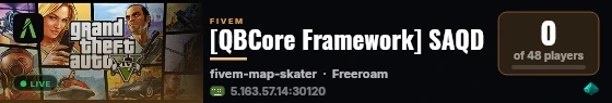 [QBCore Framework] SAQD live status badge