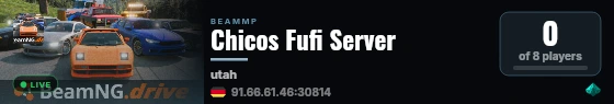 Chicos Fufi Server live status badge