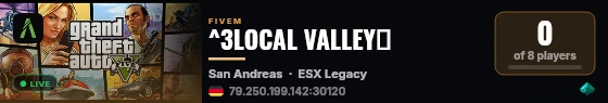 ^3LOCAL VALLEY🌴 live status badge