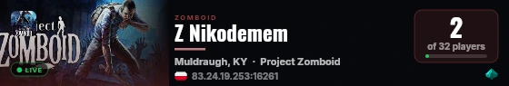 Z Nikodemem live status badge