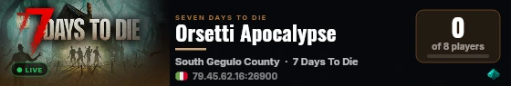 Orsetti Apocalypse live status badge