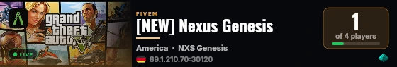 [NEW] Nexus Genesis live status badge