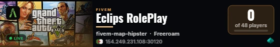Eclips RolePlay live status badge