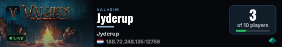Jyderup live status badge
