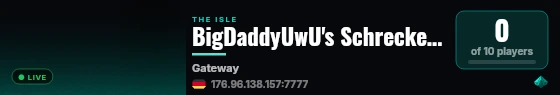 BigDaddyUwU's Schrecken - Trainingsserver live status badge