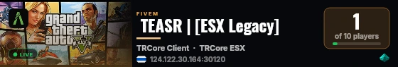  TEASR | [ESX Legacy] live status badge