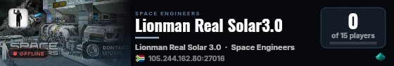 Lionman Real Solar3.0 live status badge