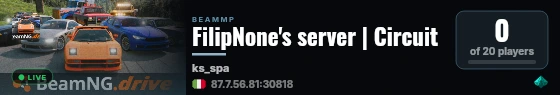 FilipNone's server | Circuit live status badge