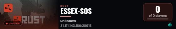 ESSEX-SOS live status badge