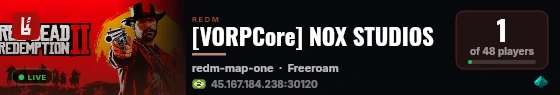 [VORPCore] NoxSTUDIOS live status badge
