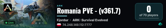 Romania PVE - (v361.7) live status badge