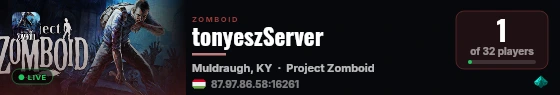 tonyeszServer live status badge