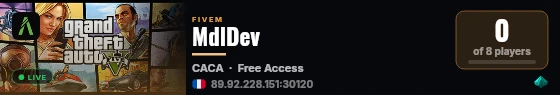 [FiveM Basic Server] Nina jla v live status badge