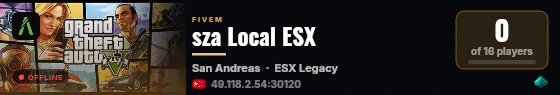 sza Local ESX live status badge