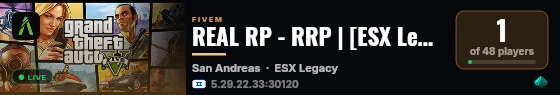 REAL RP - RRP | [ESX Legacy] live status badge