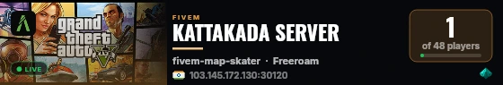 KATTAKADA SERVER live status badge