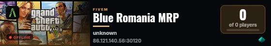 Blue Romania MRP live status badge