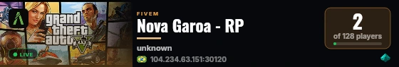 Nova Garoa - RP live status badge