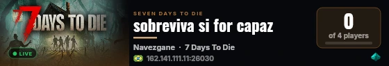 sobreviva si for capaz live status badge