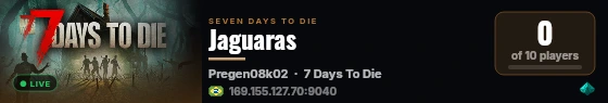 Jaguaras live status badge