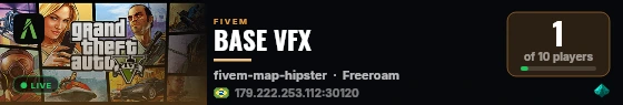 VFX live status badge