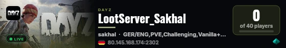 LootServer_Sakhal live status badge
