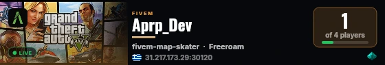 Aprp_Dev live status badge