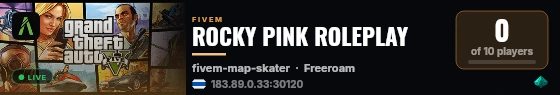 ROCKY PINK ROLEPLAY live status badge