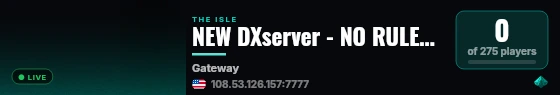 NEW DXserver - NO RULES - NO LAG - HIGH AI live status badge