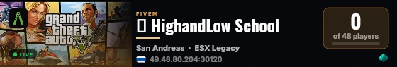 🏫 HighandLow School live status badge