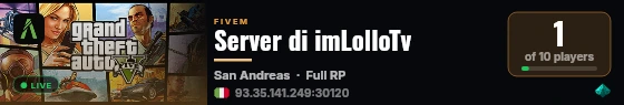 Server di imLolloTv live status badge