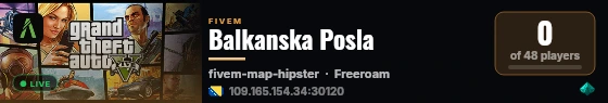Balkanska Posla live status badge