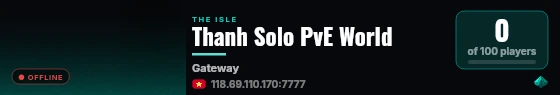 Thanh Solo PvE World live status badge