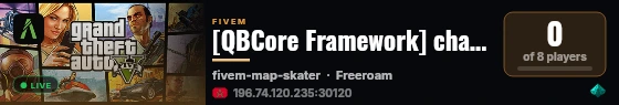 [QBCore Framework] change-me live status badge