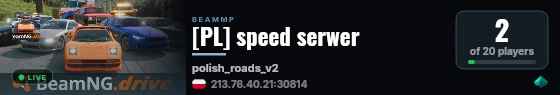 [PL] speed serwer live status badge
