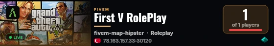 First V RolePlay live status badge