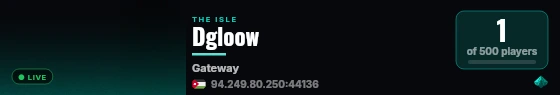 Dgloow live status badge