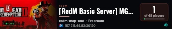 [RedM Basic Server] MGMD Script Test live status badge