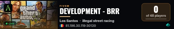 DEVELOPMENT - BRR live status badge