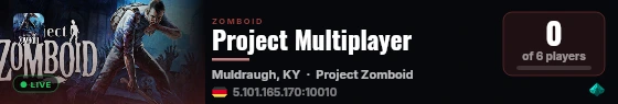 Project Multiplayer live status badge