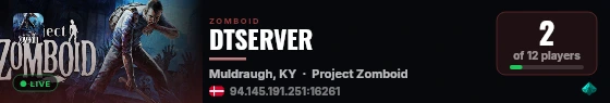 DTSERVER live status badge