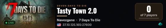 Tasty Town 2.0 live status badge